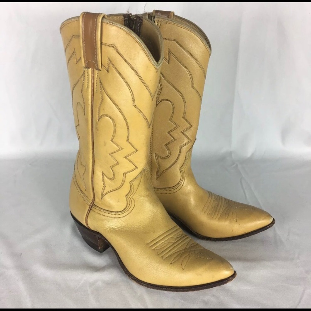 Vintage Leather Nocona Cowgirl Boots/Size 6